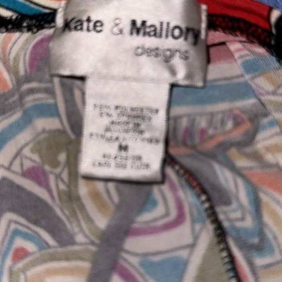 KATE & MALLORY Multicolor Front Knot V-Neck Sleeveless Long Maxi Dress Sz M - Picture 9 of 10